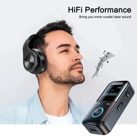 RHEA- 2In1 Bluetooth Adapter Rx/Tx Wireless/Aux/Tf Audio For Speaker Car Home Stereo