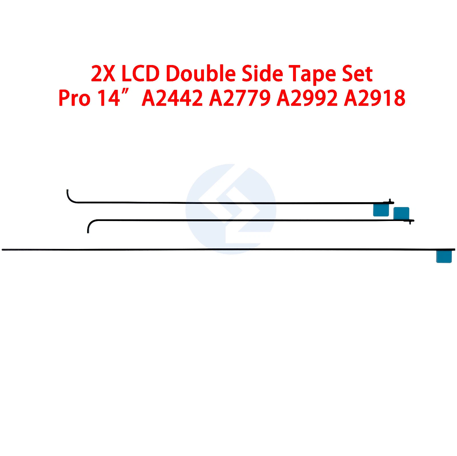 RHEA- 2X Lcd Double Side Adhesive Strip Sticker Tape For A2442 A2779 A2918 A2992