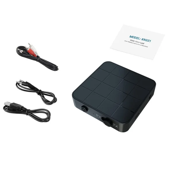 RHEA- 3.5Mm Mini Dual Mode Bluetooth 5.0 Transmitter&Receiver Adapter Audio Cable Y