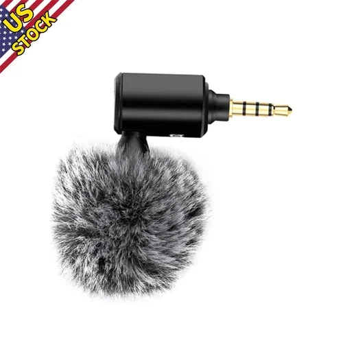 RHEA- 3.5Mm Mobile Phone Single Directional Adjustable Mini Microphone Mic Accessories