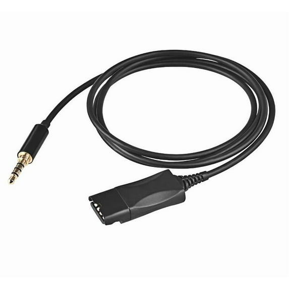 RHEA- 3.5Mm Plug Adapter Converter To Quick Disconnect Qd Cable For Plantronic Headset