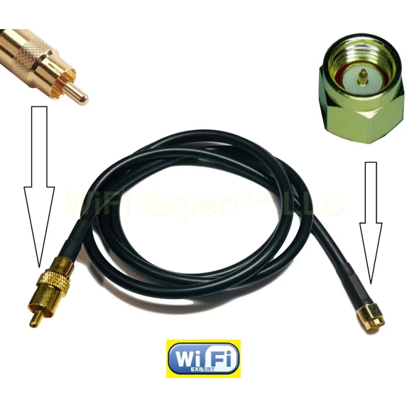 RHEA- 3 Feet Rg58 Sma Male To Rca Male Coaxial Rf Pigtail Cable Ships From Usa