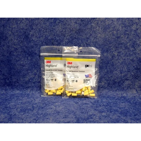 RHEA- 3M Fdv10-250Q Insulated Female Disconnect 25Pc