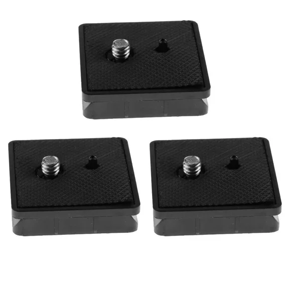 RHEA- 3Pcs Black Tripod Quick Release Plate Clamp Adapter For Weifeng Tripod 330A