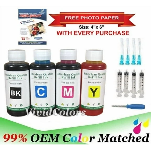 RHEA- 400Ml Refill Ink For Canon Cartridge Pg-243 Cl-244 Pixma Mx492 Mg2520 Mg2522