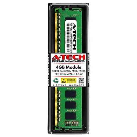 RHEA- 4Gb Pc3L-12800E Ecc Udimm (Micron Mt18Ksf51272Az-1G6 Equivalent) Memory Ram