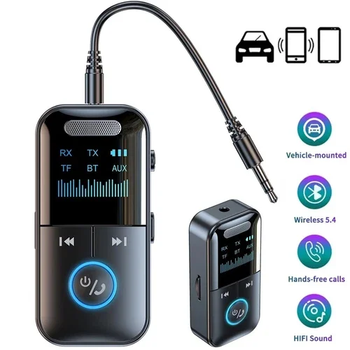 RHEA- 4In1 Bluetooth Audio Adapter Wireless Receiver Transmitter Mp3 Player 3.5Mm Aux