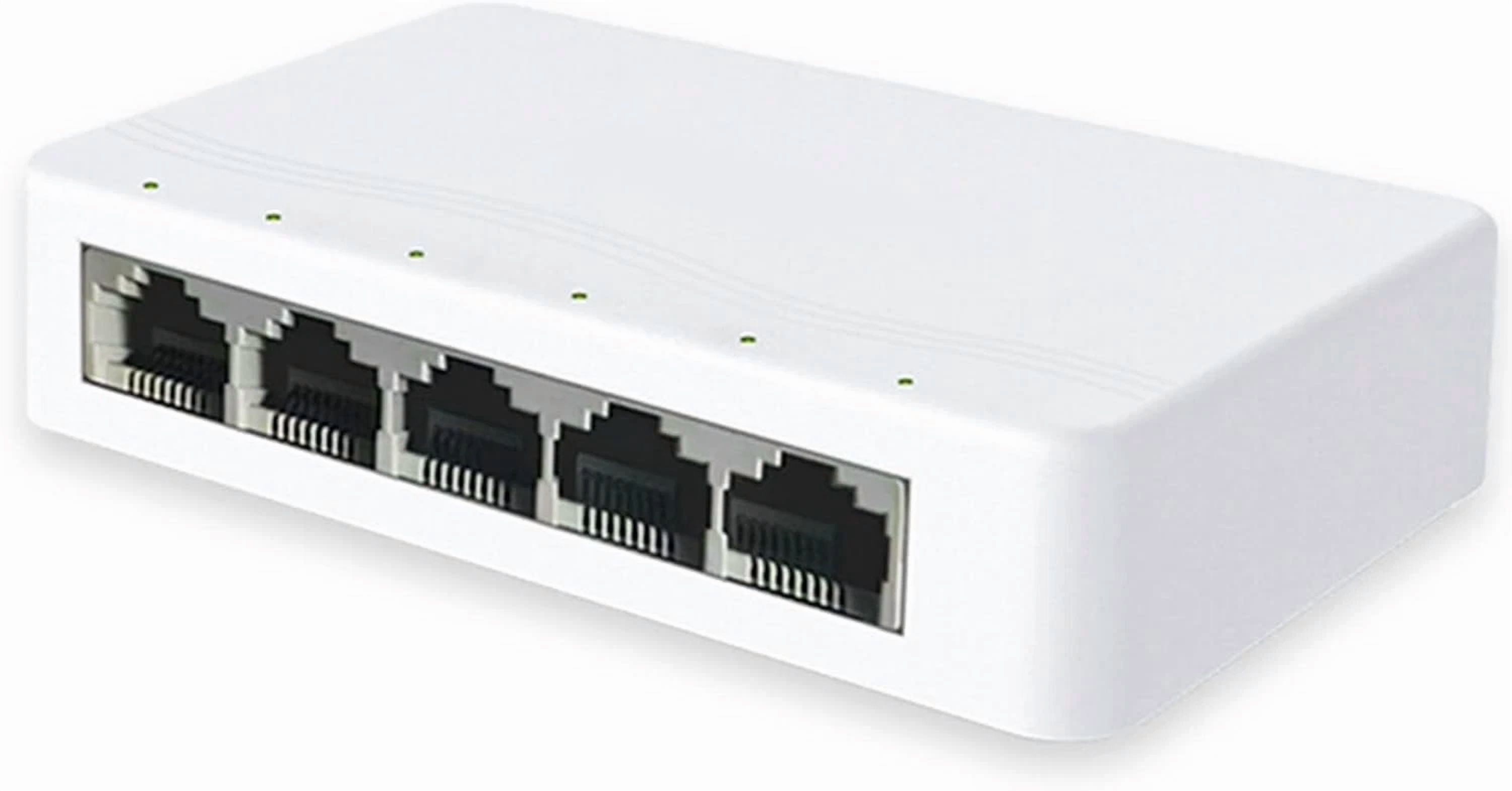 RHEA- 5 Port Gigabit Ethernet Switch 10/100 Mbps Desktop Splitter 4 Port...