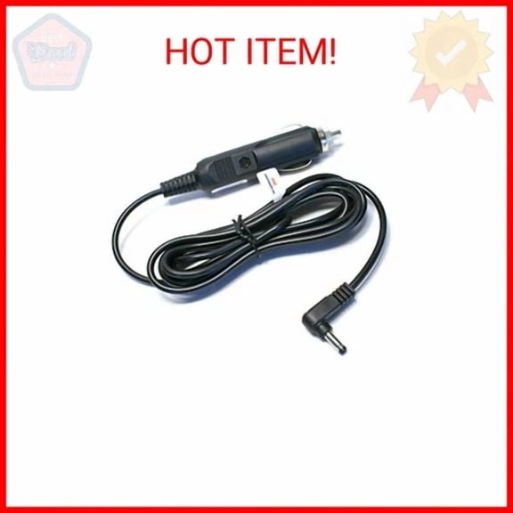 RHEA- 6.5 Ft Dc Car Charger Adapter For Portable Single Dual Screen Dvd Player Sylvani