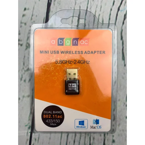 RHEA- 600Mbps Wireless Usb Wifi Adapter For Pc Ac600M Dongle Dual Band 2.4Ghz 5Ghz
