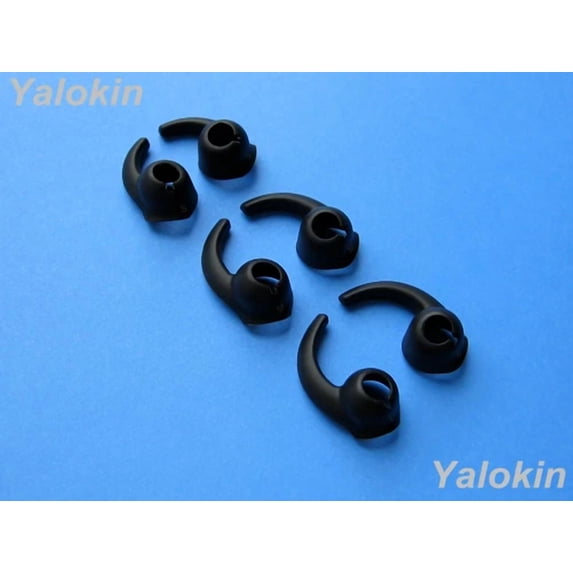 RHEA- 6Pcs: 3 Pairs S/M/L (Bk) Enhanced Fit Stabilizer Tips For Jaybird X2 Headphones