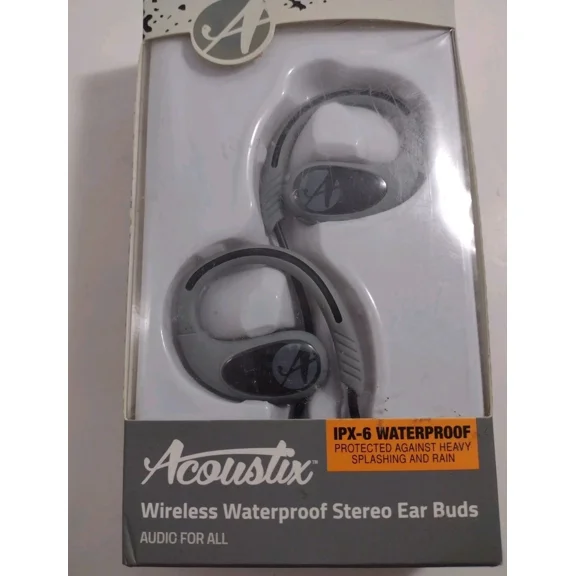 RHEA- Acoustix Earbuds Waterproof Headphones Wireless Stereo Ipx-6 Active Comfort