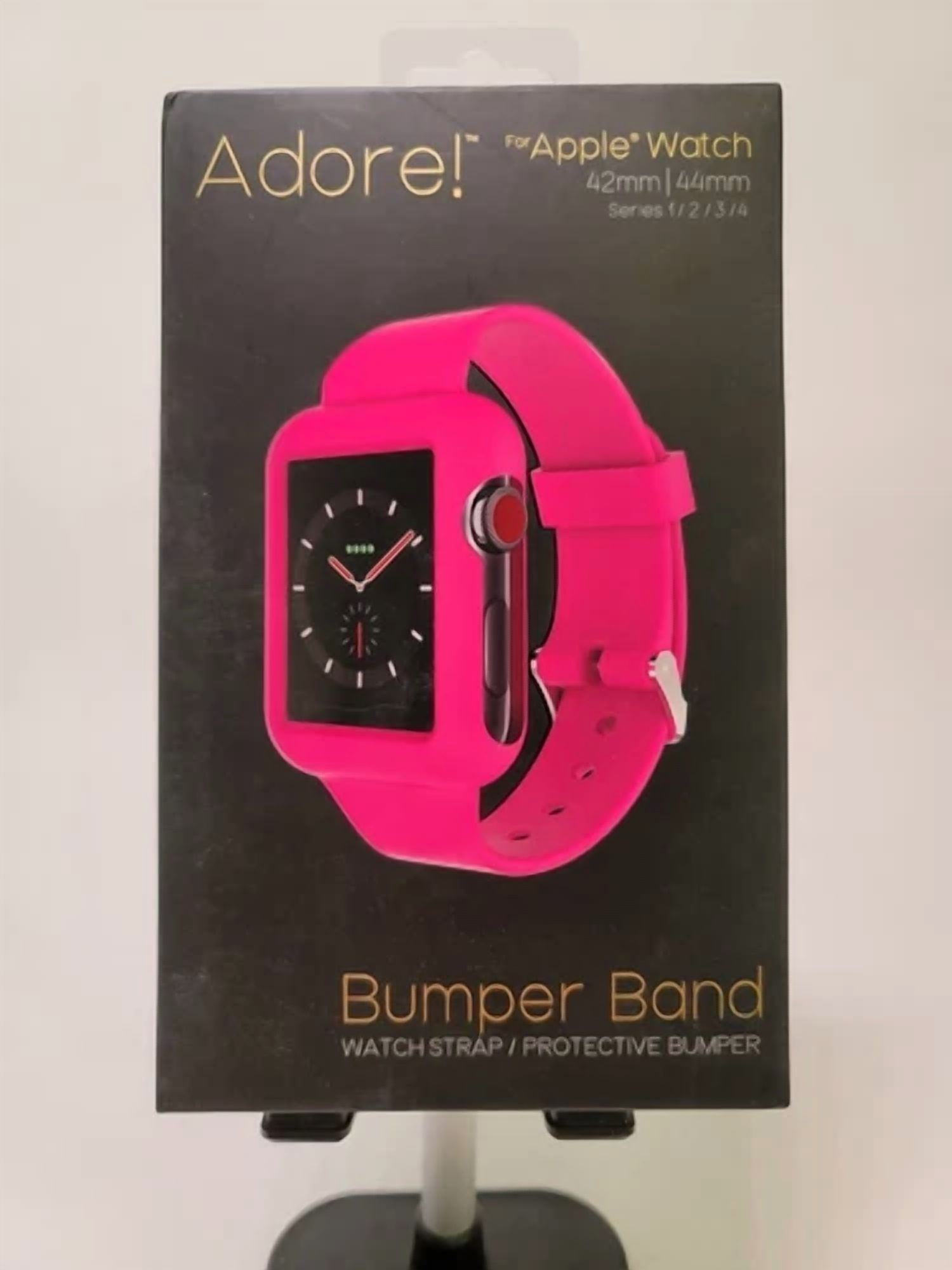 RHEA- Adore! Bumber Band/Case For Apple Watch 42Mm/44Mm Series 1, 2, 3, 4 - Pink