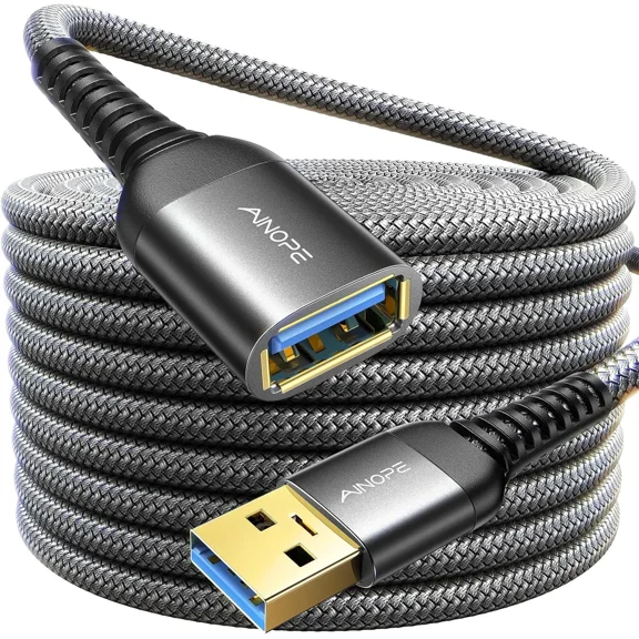 RHEA- Ainope Usb Extension Cable,Usb Extender,Usb 3.0 Cable, 10Ft, Black