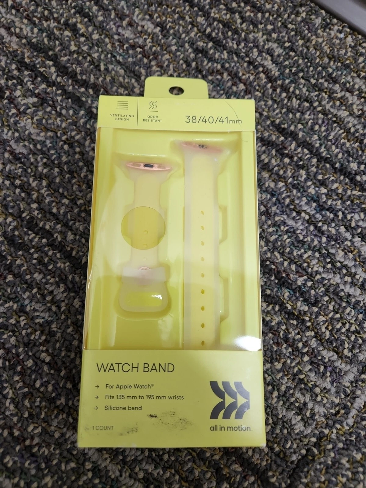 RHEA- All In Motion Apple Watch Silicone Band - Independent Yellow 38/40/41Mm