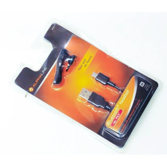 RHEA- Alphaline 42211 Wireless Bluetooth Headset For Iphone 3 4 5 6 Cellphones