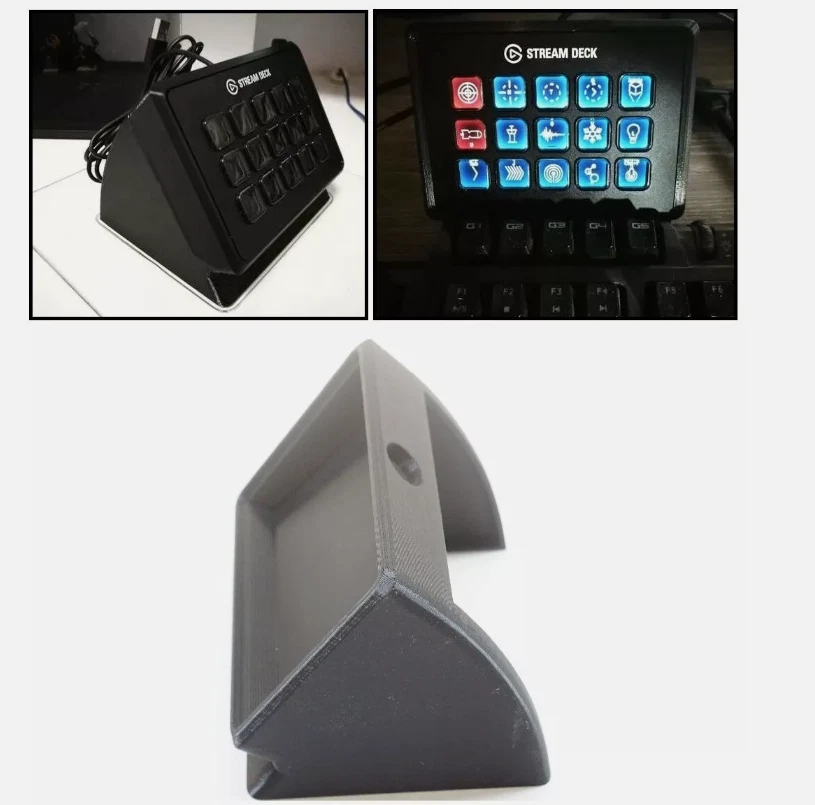 RHEA- Angled Desk Stand Holder Mount For Elgato Stream Deck Creation Controller