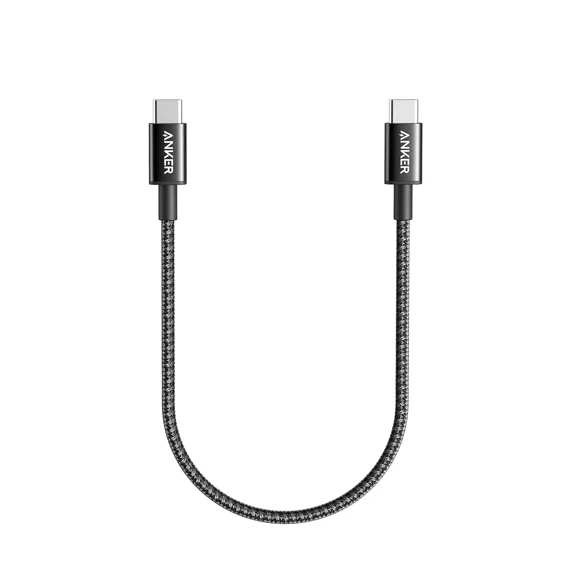 RHEA- Anker Usb C To C Cable, Type C 60W Fast Charging Cable (1Ft, 1Ft*2, Black