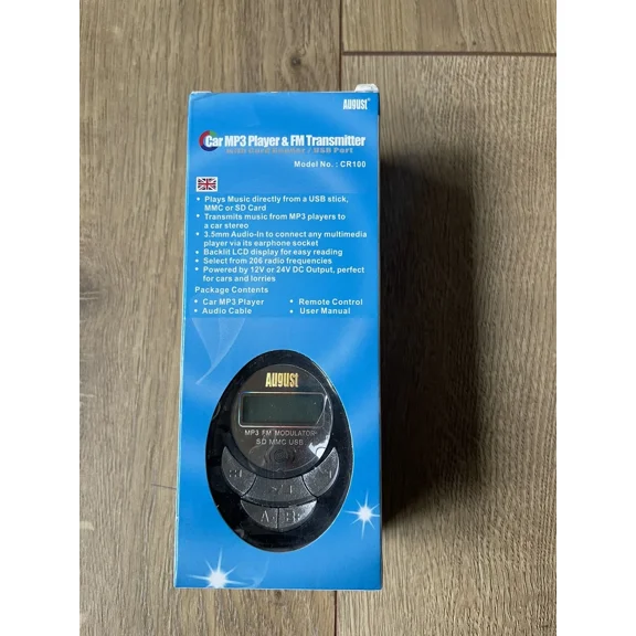RHEA- August Brand Car Mp3 Player & Fm Transmitter Model Cr100