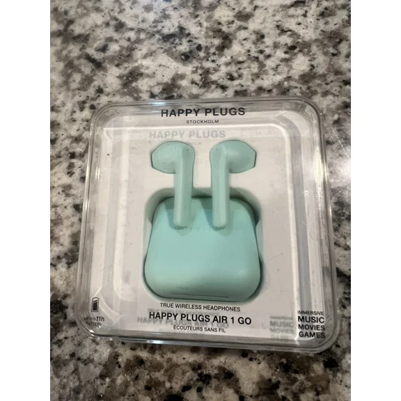 RHEA- Authentic + Sealed Happy Plugs Air 1 Go True Wireless In-Ear Earbuds Mint 1674