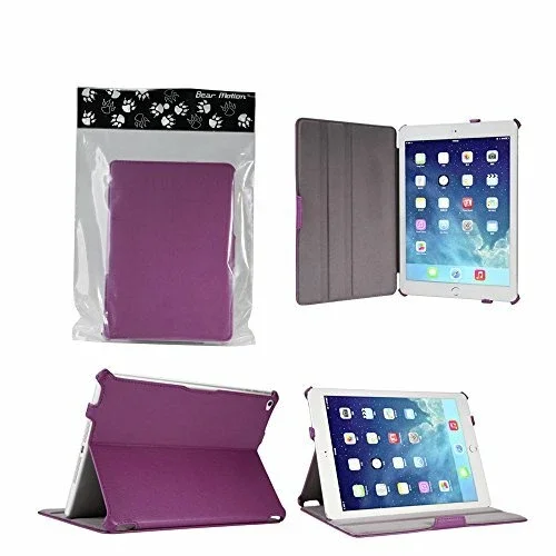 RHEA- Bear Motion Case For Ipad Air 2 - Premium Slim Folio Case Built In Stand For A..