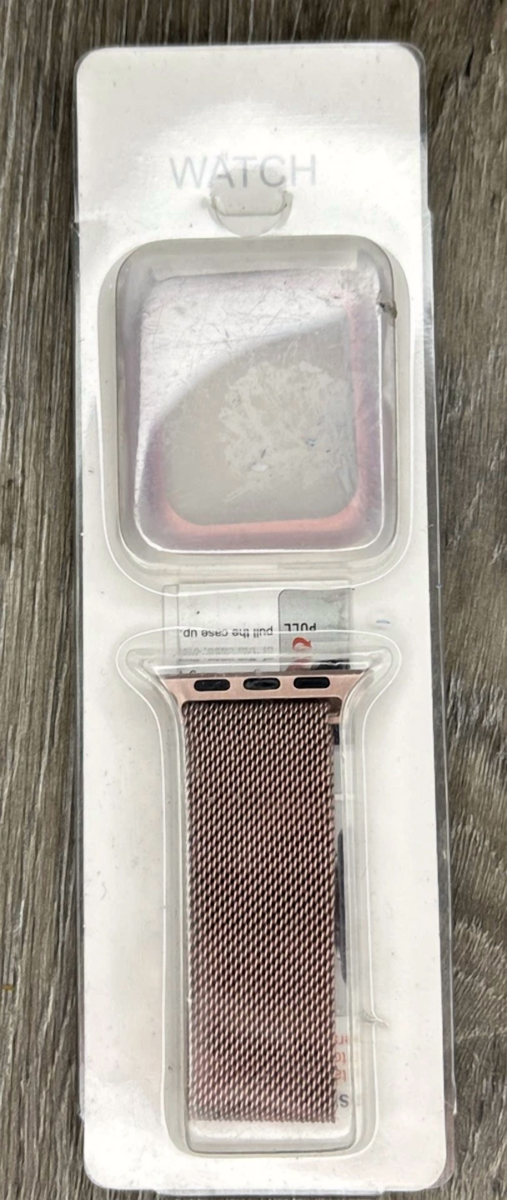 RHEA- Bid Rose Gold Colored Apple Watch Cover And Band