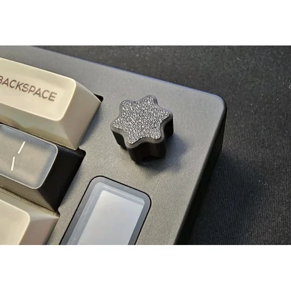 RHEA- Black 3D Printed Keyboard Knob For Abm066 Alice Style Keyboard And Others