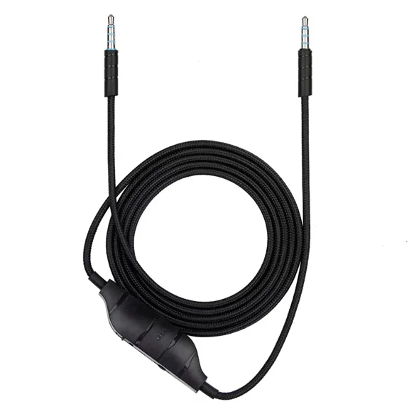 RHEA- Black Headset Cable Audio Cord Line Cord For Logitech G633 G635 G933 G935 Gaming
