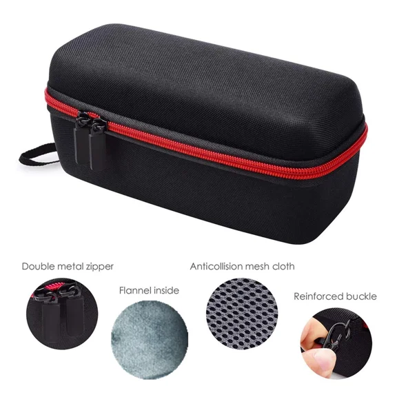 RHEA- Black Travel Portable Hard Case Carrying Bag Storage Box For Jbl Flip 5 4 3 U