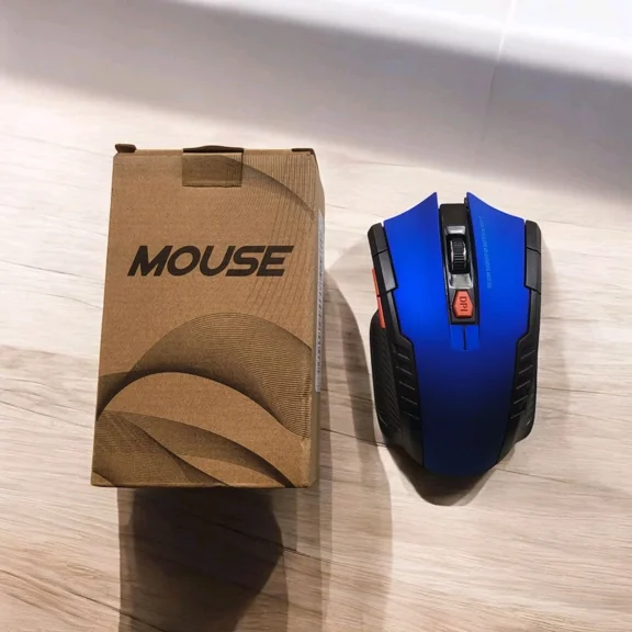 RHEA- Blue Balancefit 6D Wireless Gaming Mouse W Receiver & Battery