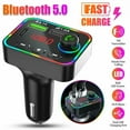 thumbnail image 1 of RHEA- Bluetooth 5.0 Car Wireless Fm Transmitter Adapter 2Usb Pd Charger Aux Hands-Free, 1 of 6