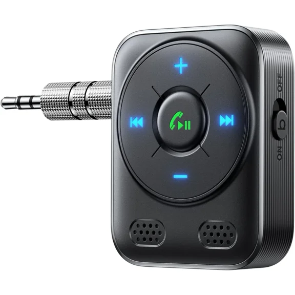 RHEA- Bluetooth 5.4 Car Adapter 2025 Upgrade | Hifi Bass Sound For Music & Dual Mics F