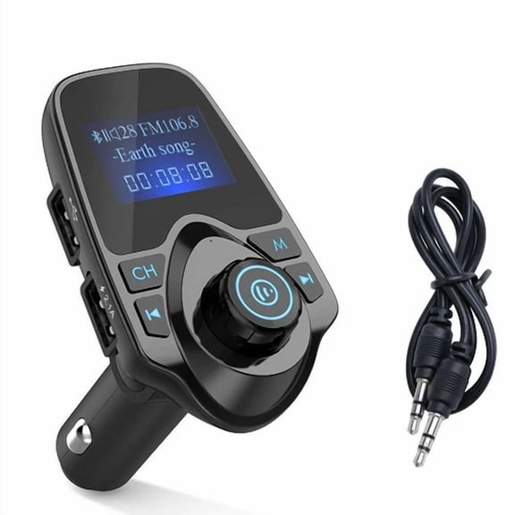 RHEA- Bluetooth Wireless Car Fm Transmitter Aux Stereo Receiver Adapter 2 Usb Charger
