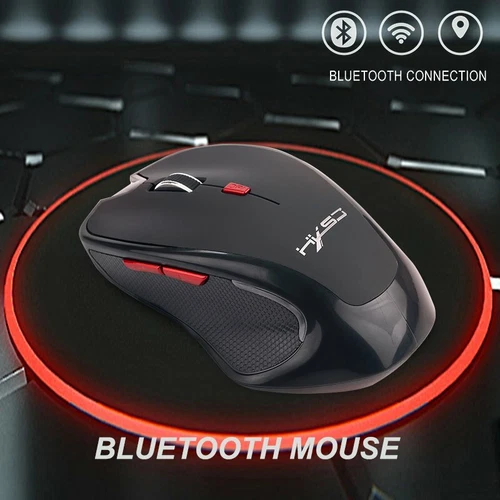RHEA- Bluetooth Wireless Mouse 2400 Dpi Adjustable Optical Gaming Mice For Laptop Pc