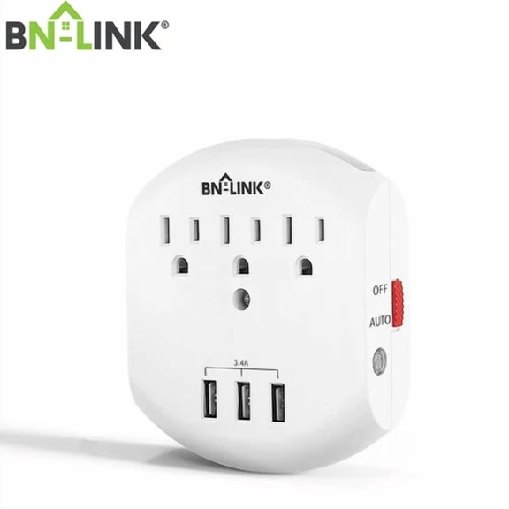 RHEA- Bn-Link Multi Plug Outlet, Usb Wall Charger With 3 Outlets, 3 Usb Charging Ports