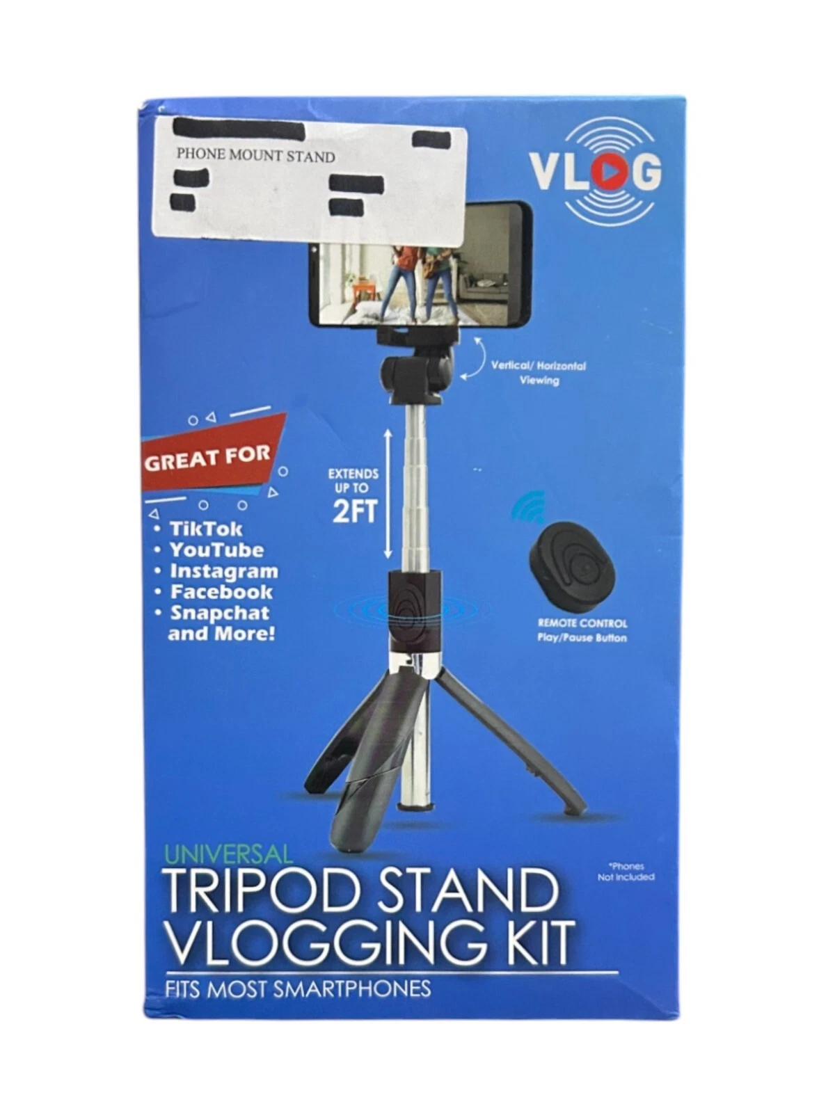 RHEA- Bytech Extendable Phone Mount Stand With Bluetooth Remote