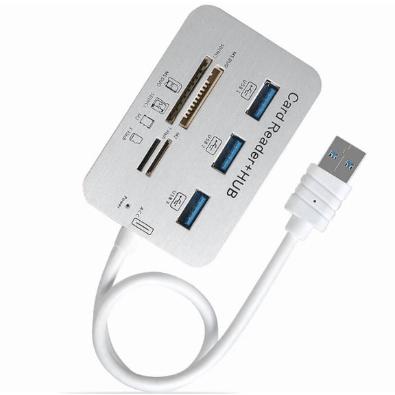 RHEA- Card Reader Adapter+ 3-Usb Hub Camera Connection Kit For Notebook Computer