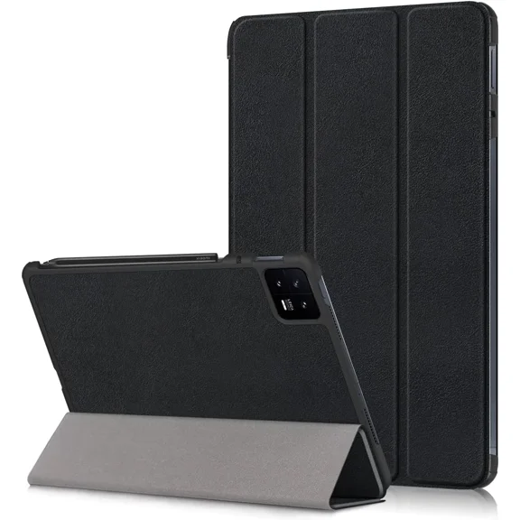 RHEA- Case For Xiaomi Pad 6, Slim Stand Hard Back Shell Protective Smart Black