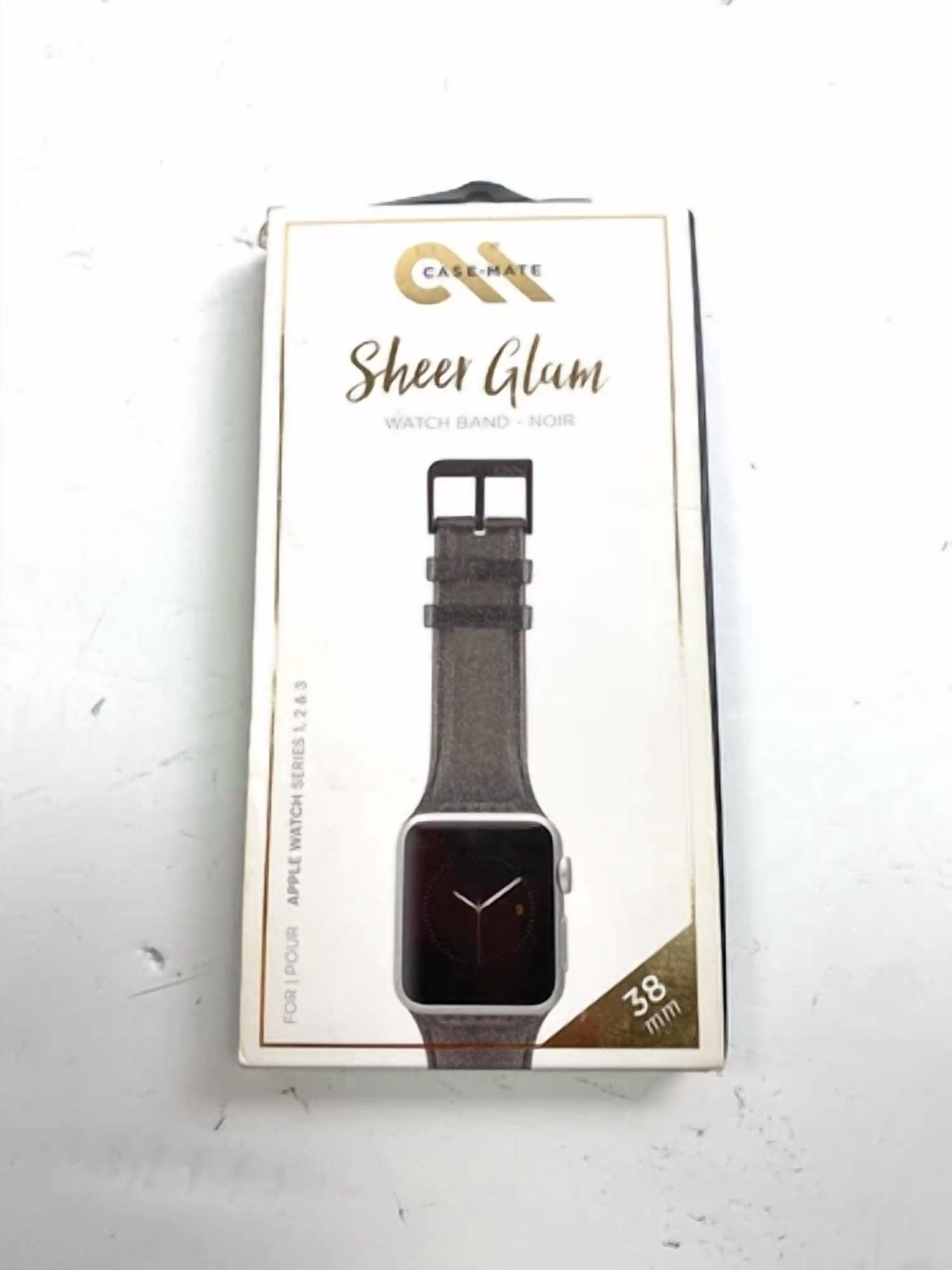 RHEA- Case Mate Sheer Glam Watch Band For Apple Watch Series 1,2, 3 - 38Mm Noir