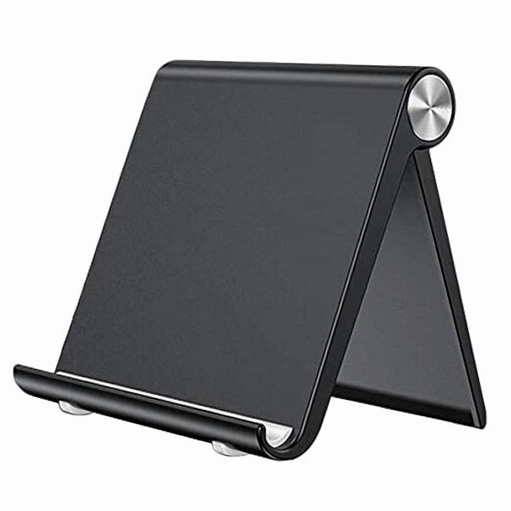 RHEA- Cell Phone Stand Holder, Cellphone Holder Adjustable Desktop Phone Stand Black