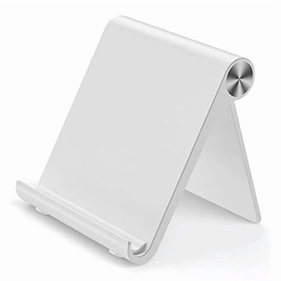RHEA- Cell Phone Stand Holder, Cellphone Holder Adjustable Desktop Phone Stand White