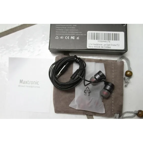 RHEA- Corded In Ear Headphones W/ Jack Fro Cell Phones New 9Mm Dynamic 3.5Mm Jack