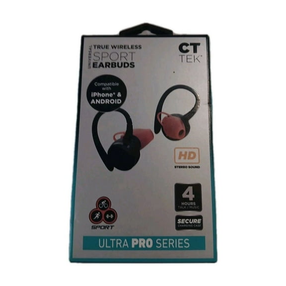 RHEA- Ct Tek True Wireless Sport Earbuds Ultra Pro Series, Brand New