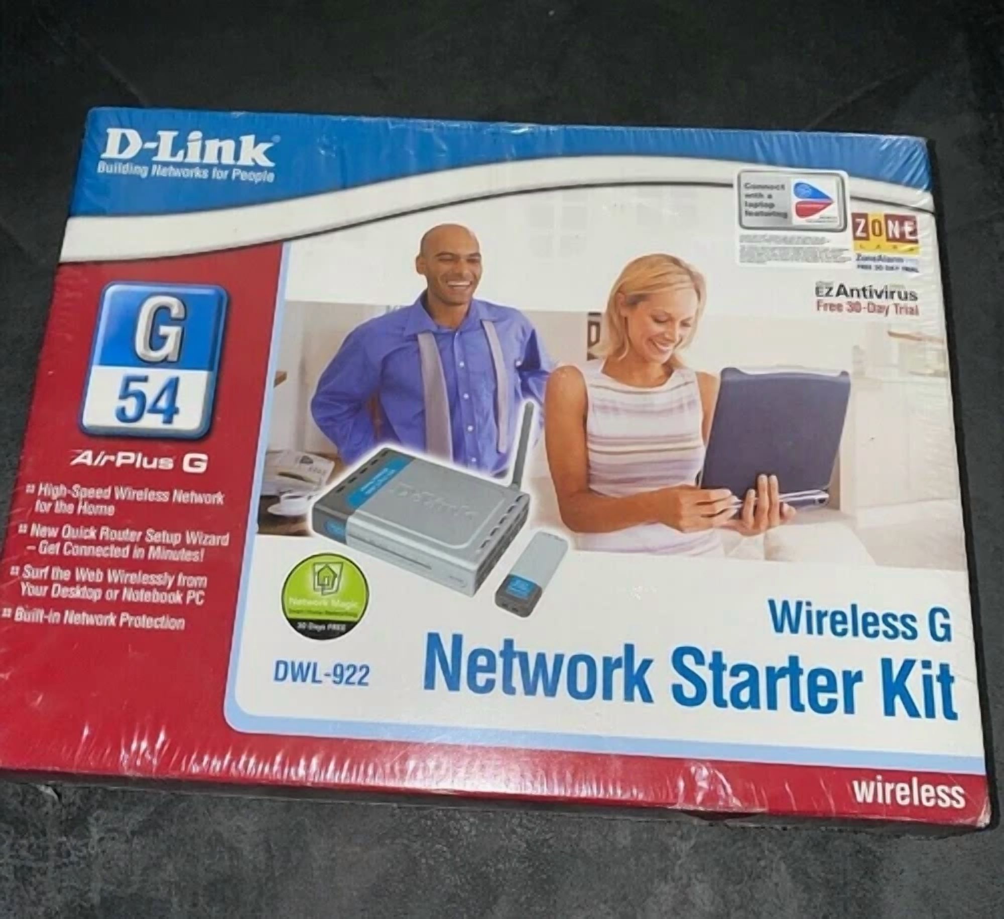 RHEA- D-Link Dwl-922 54 Mbps 4-Port 10/100 Wireless G Router (Dwl-922/De)