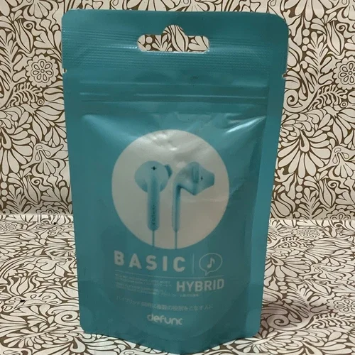 RHEA- ?? Defunc Basic Hybrid Earbuds Headphones -Blue