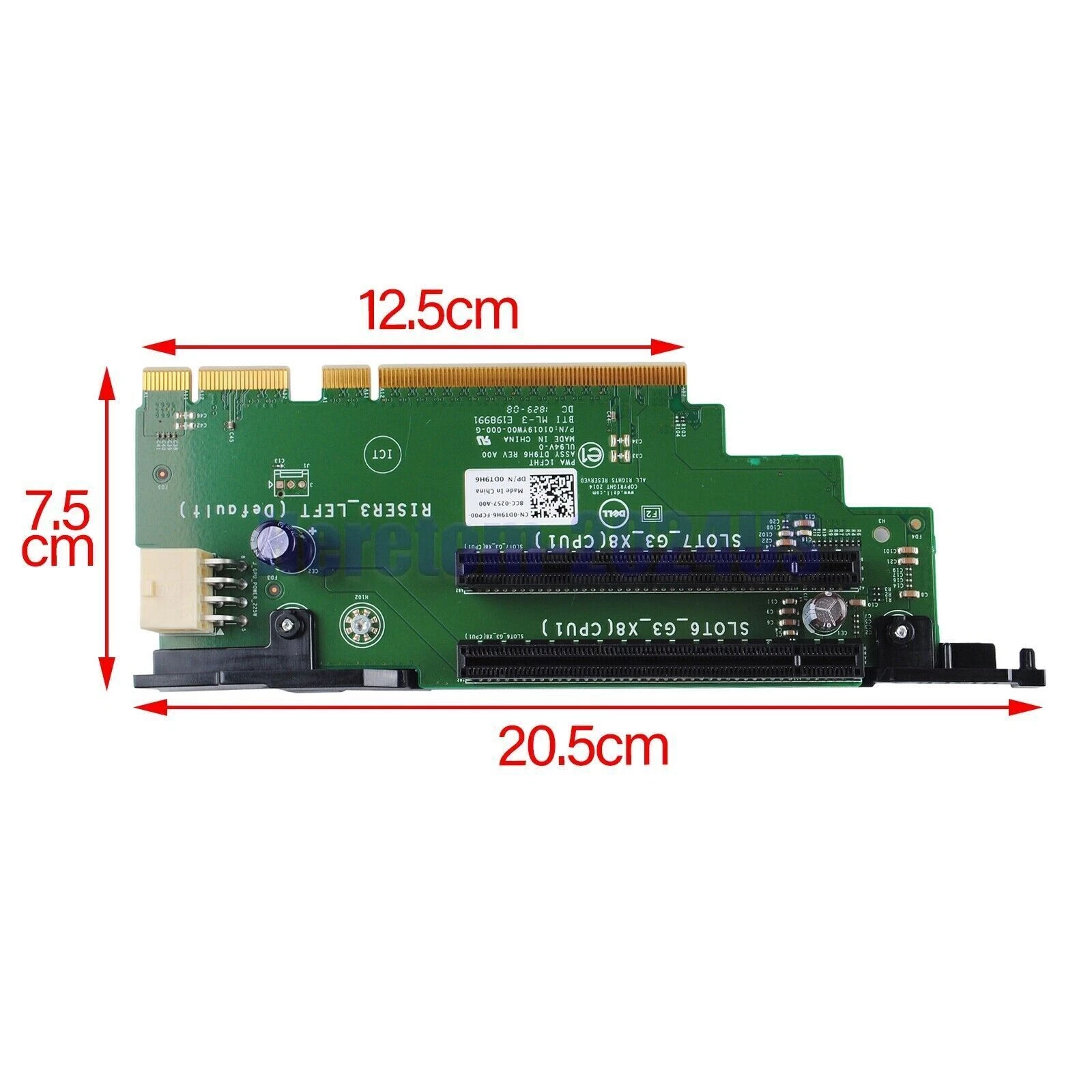RHEA- Dell Dt9H6 Poweredge R730 R730Xd Riser Card 3 0Dt9H6 8-3 ...