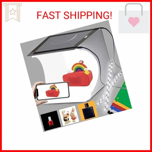 RHEA- Duclus Mini Photo Studio Light Box,Portable Folding Photography Light Tent Kit W