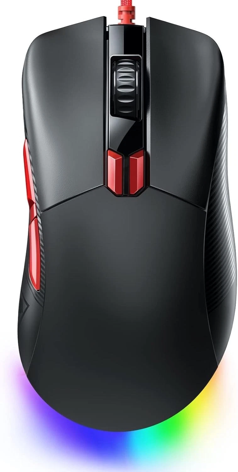 RHEA- Eksa Em500 Wired Gaming Mouse Rgb, 8 Buttons, 12400 Dpi New In Box