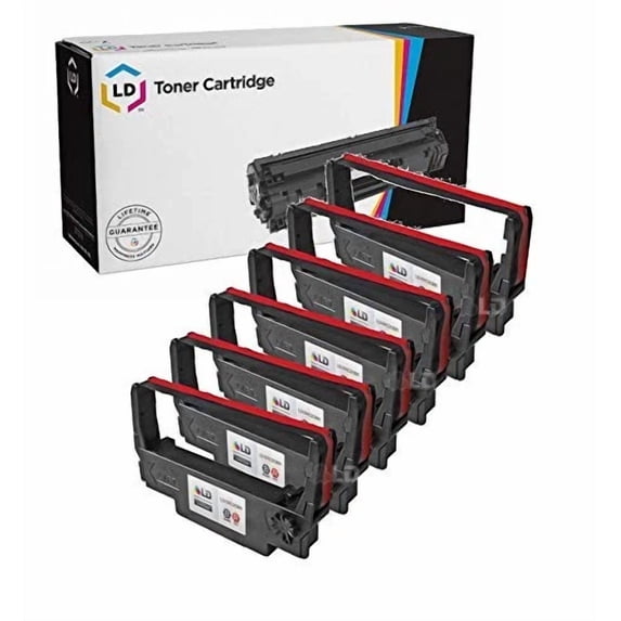 RHEA- Erc-30Br Red/Black Ribbon Cartridge