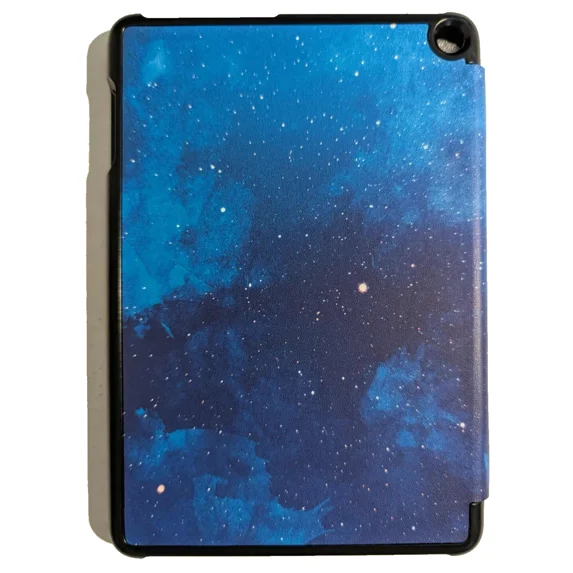 RHEA- Famavala Shell Case For Fire 7 12Th Generation Blue Sky Lightweight Anti-Slip